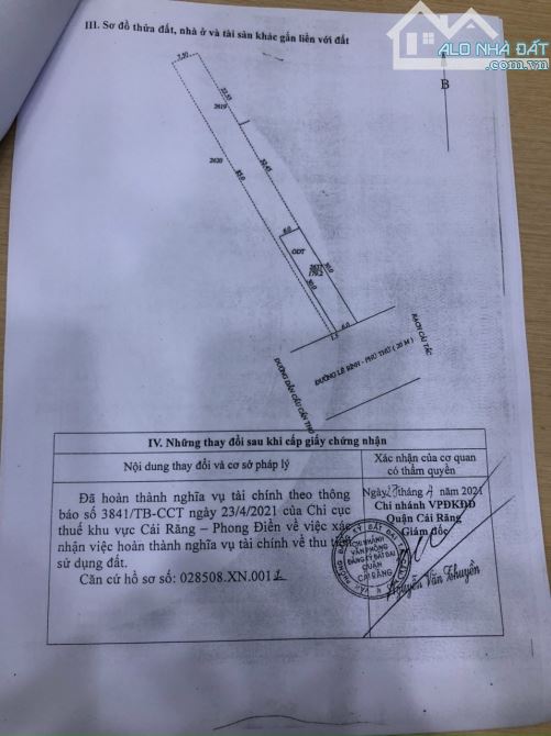 MẢNH ĐẤT TUYỆT ĐẸP MẶT TIỀN ĐƯỜNG TRƯƠNG VĨNH NGUYÊN QUẬN CÁI RĂNG - 4