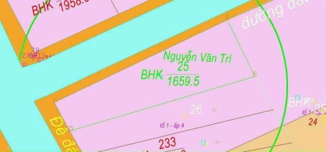 Bán 1659m2 Vườn Cho lên Full Hồng - vị trí: Cầu Kênh Xã Bình Đức Bến Lức, Cách 816 1km