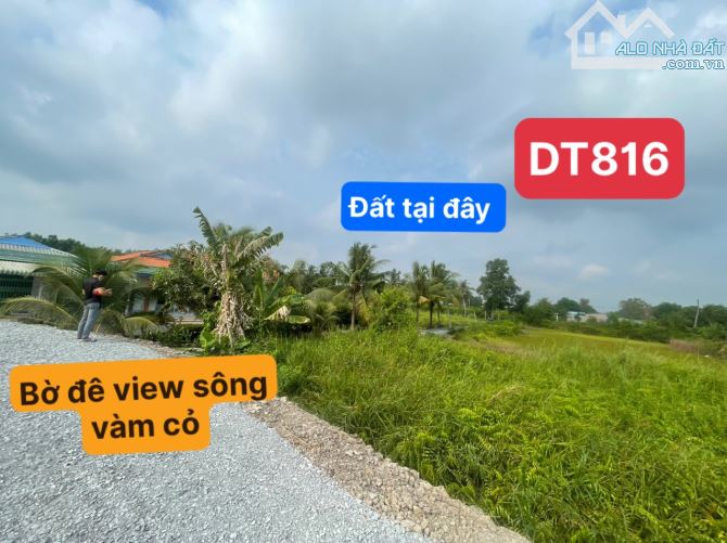 800 thổ và ( 1075m2 đất vườn) view sông ngay trung tâm Thạnh hoà bến lức Long An 4,2 tỷ - 9