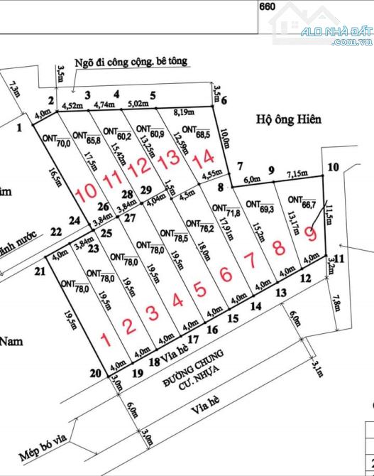 Bán đất phân lô cạnh trung cư Lương Quán, Nam Sơn, An Dương