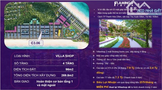 Biệt thự biển 3,5 Tầng tại Flamingo Hải Tiến, Thanh Hóa. - 1