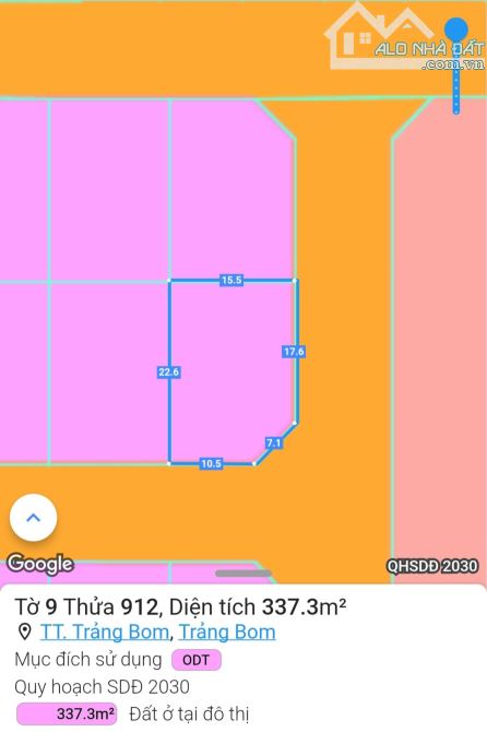 Lô góc 2 mặt tiền VIP 337m2, đối diện công viên và cf Gold Hill, chỉ 22,5tr/m2 - 2