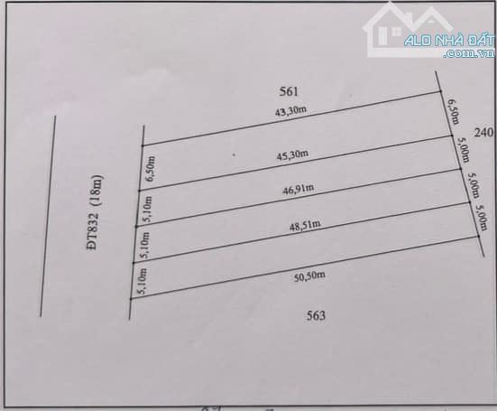 Bán đất đường 832 - Nhựt Ninh - Tân Trụ, long an - 1