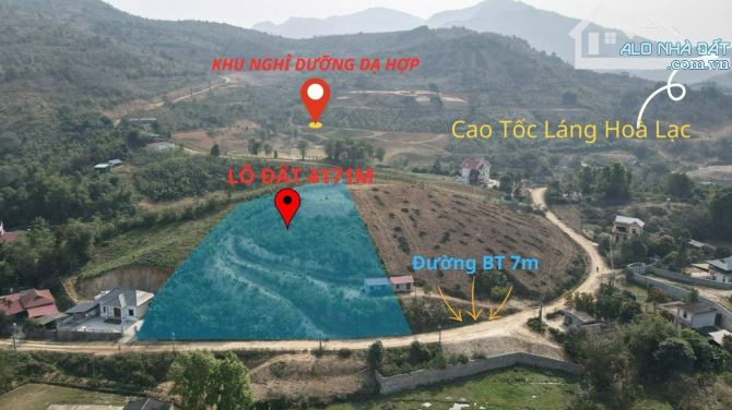 LÔ ĐẤT CỰC ĐẸP VIEW HỒ 4170M TẠI THỊNH MINH, TP HÒA BÌNH GIÁ TỐT CHO NĐT - 2