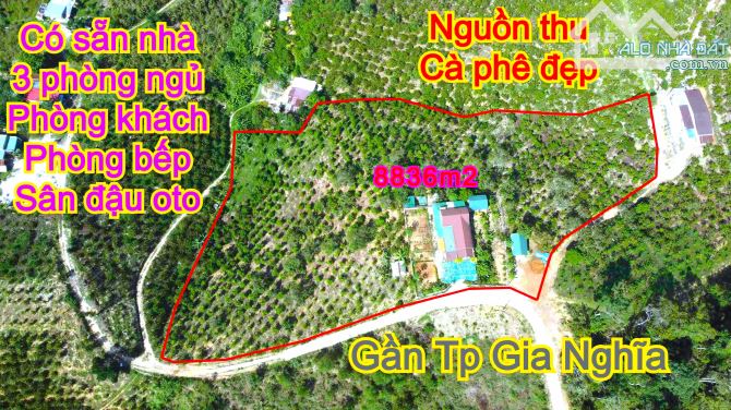 8,8 sào nhà đẹp 3 phòng ngủ giá rẻ tại thành phố Gia Nghĩa tỉnh Đắk Nông - 1