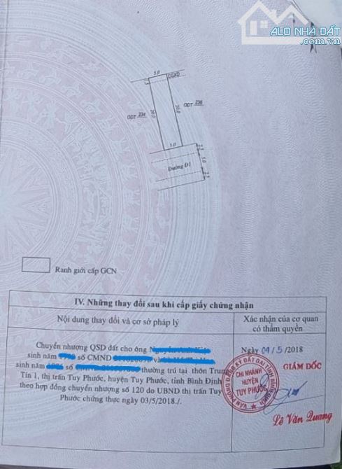 Bán đất kèm kho xưởng nhỏ ở Tấn Thành, Tuy Phước 1,49 tỷ - 1