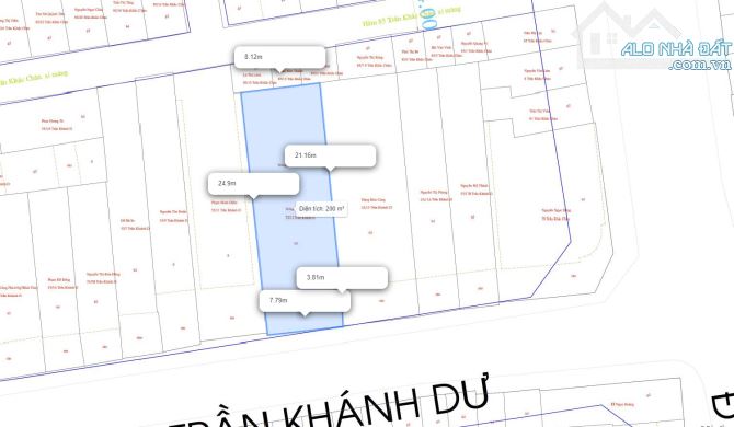 Bán nhà mặt tiền Trần Khánh Dư, P. Tân Định, Q.1, 8x25m - 201m2 - 4 tầng. Giá: 61 tỷ. - 2