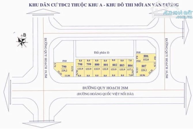 Bán đất 133,9m2 Mặt tiền Hoàng Quốc Việt, Cạnh Cty xổ số Kiến Thiết Huế - 2