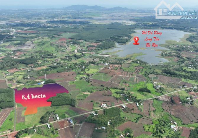 CHUYỂN NHƯỢNG 6.4HA CẠNH HỒ ĐÁ BÀNG, QUY HOẠCH ĐẤT Ở 100%, CÁCH NGÃ 6 ĐÁ BẠC CHỈ 3KM - 2