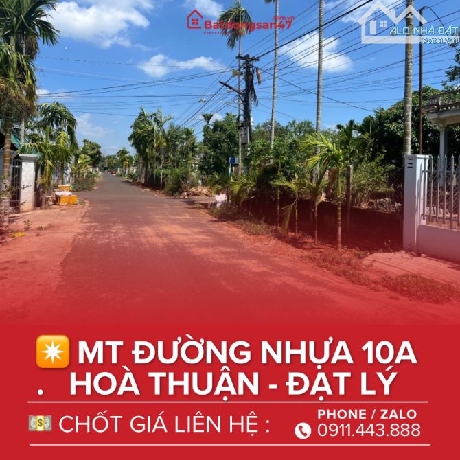 💥BÁN ĐẤT ĐƯỜNG ĐẸP 10A HOÀ THUẬN - ĐẠT LÝ - 2