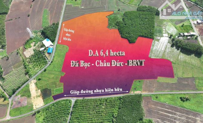 CHUYỂN NHƯỢNG 6.4HA CẠNH HỒ ĐÁ BÀNG, QUY HOẠCH ĐẤT Ở 100%, CÁCH NGÃ 6 ĐÁ BẠC CHỈ 3KM - 3