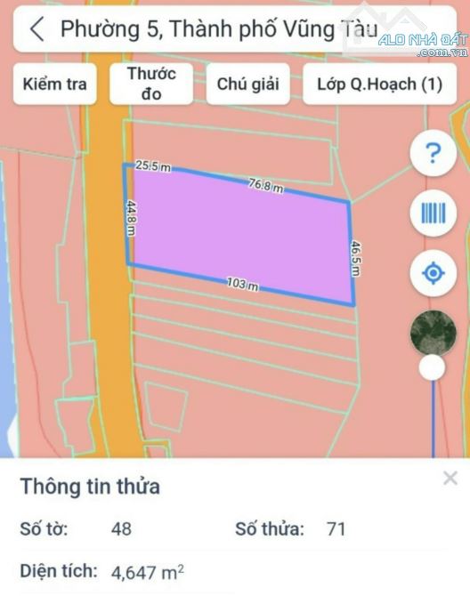 CHỦ ĐỊNH CƯ NƯỚC NGOÀI CẦN CHUYỂN NHƯỢNG LÔ ĐẤT VÀNG S=4.647M2 MẶT TIỀN BIỂN TẠI VŨNG TÀU - 3