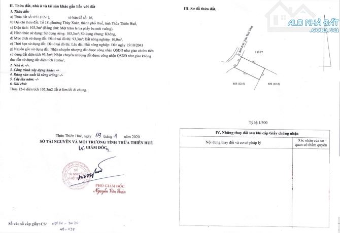 Bán nhà 2 tầng 103,3m2 Kiệt ôtô đường Thích Tịnh Khiết, P. Thuỷ Xuân, TP Huế, chỉ 2,55 tỷ - 12