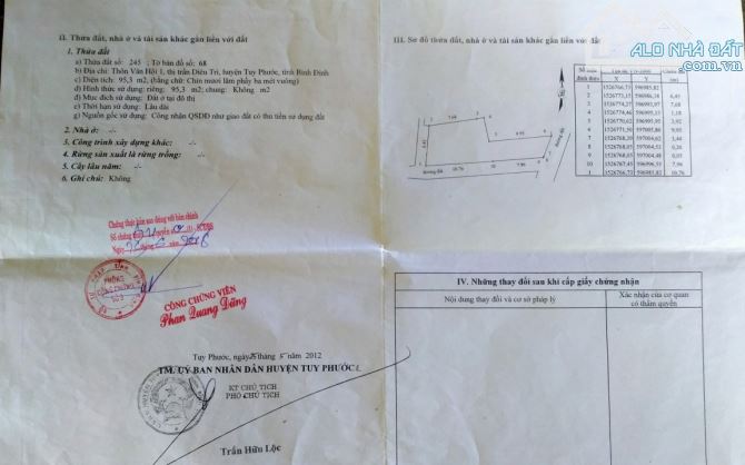 Bán nhà 3 MT Diêu Trì, Tuy Phước hơn 95m2, giá chỉ 1,1 tỷ