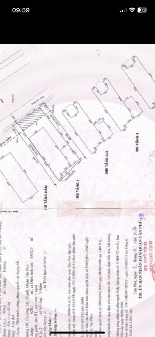 Bán Toà Nhà 74 Lưu Chí Hiếu ( số cũ đường D9 ) Phường Tây Thạnh. Tân Phú ( 21x50m = 970) - 1