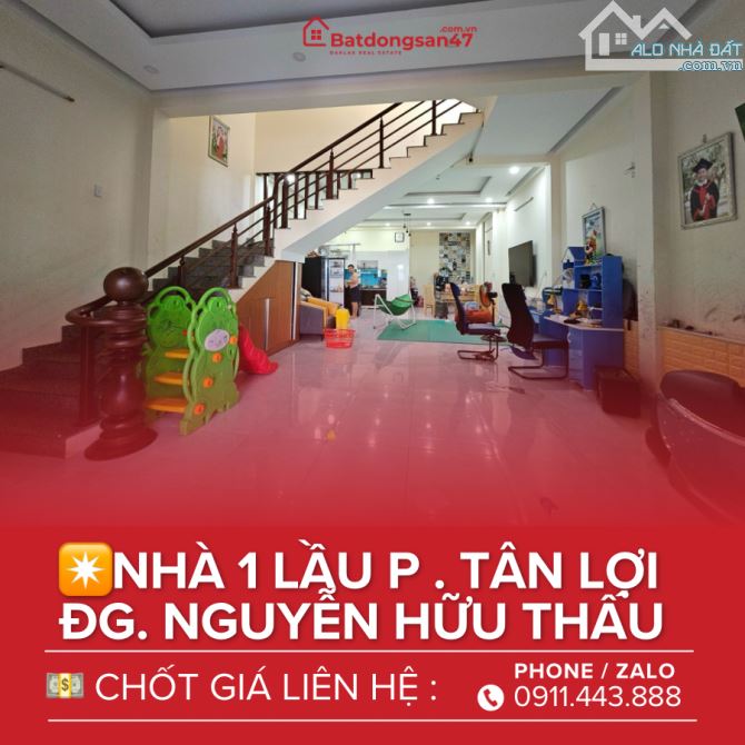 💥BÁN NHÀ 1 LẦU KHU ĐẤU GIÁ NGUYỄN HỮU THẤU - 1