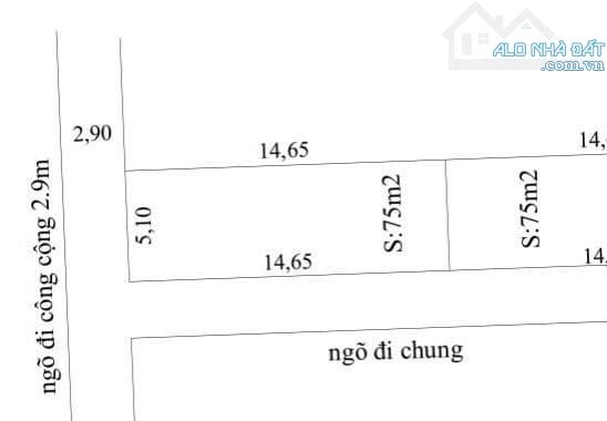 Bán đất siêu rẻ 75m2 tại Quỳnh Hoàng, Nam Sơn, An Dương chỉ 1,19 tỷ (lô góc). - 2