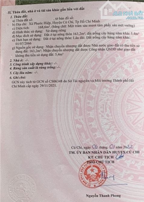 NGỘP NGÂN HÀNG BÁN GẤP LÔ ĐẤT 168M2 ĐƯỜNG NGUYỄN THỊ NỊ, XÃ PHƯỚC HIỆP, CỦ CHI 750 TRIỆU - 3