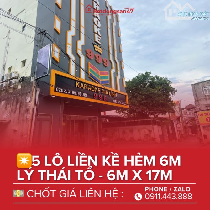 💥BÁN ĐẤT HẺM Ô TÔ 171 LÝ THÁI TỔ HẺM THÔNG HÀ HUY TẬP