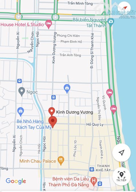 Bán đất 2MT 187m2, đường 15m - đường Kinh Dương Vương, Hòa Minh