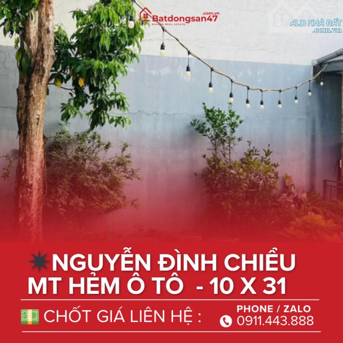 💥340M2 KHU VƯỜN NHỎ HẺM 8M NGUYỄN ĐÌNH CHIỂU - 2