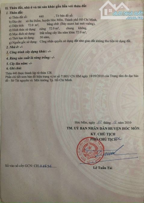 Cần tiền gấp trả nợ, bán nhà C4 ngay đường Phan Văn Hớn, Bà Điểm, 72m2, giá 620 triệu