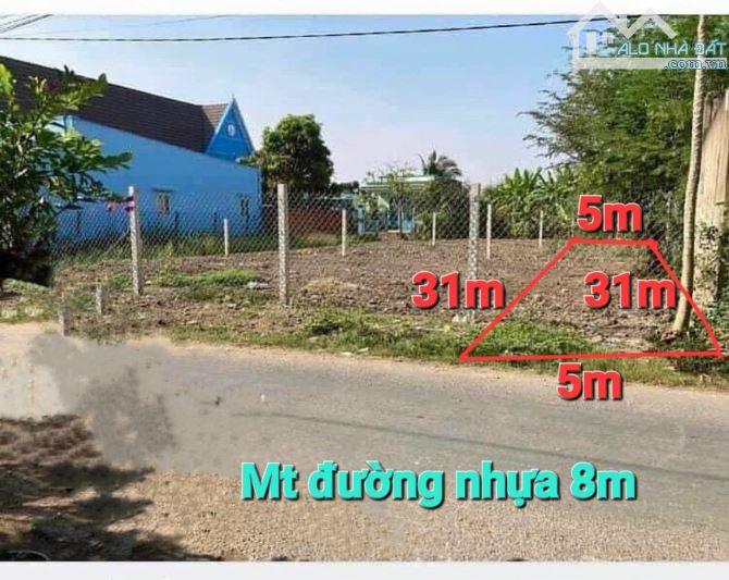 Đất thổ cư mặt tiền nhựa Tập Đoàn 2 rộng 8m - Đoàn Nguyễn Tuấn 5x31m giá 1ty35 SHR
