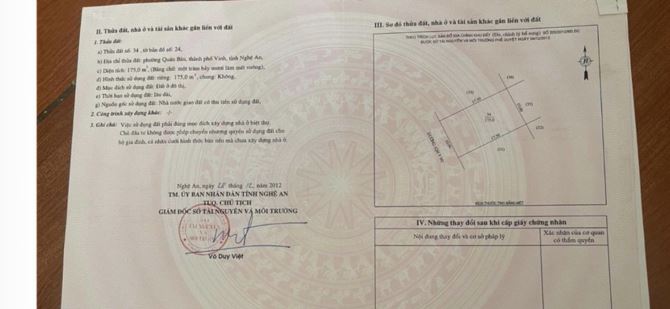 Bán lô đất trống lối 2 đường Nguyễn Trãi và đường 72 Mét thuộc phường Quán Bàu, tp. Vinh - 3