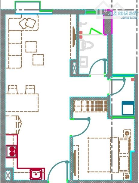 Chính chủ sang nhượng căn hộ 1PN 1WC cửa Tây view Đông mát mẻ - 4