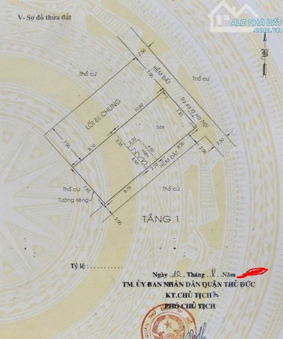Bán Nhà Cấp 4, Gần Chợ Thủ Đức, Dt 149mm2, Ngang 7.85m, Giá Chỉ 7.85 tỷ - 1