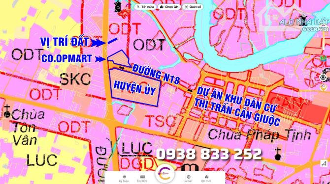 462m2 thổ cạnh Co.opmart Cần Giuộc, thuận lợi kinh doanh mọi ngành nghề, Giá rẻ 2x tr/m2 - 3