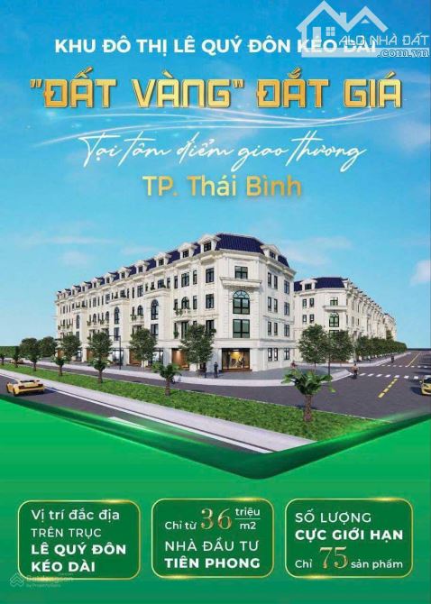 Mở bán Khu Đô Thị Đường Lê Quý Đôn Kéo Dài Trần Lãm Thành Phố Thái Bình - hàng F0 đợt 1 - 1