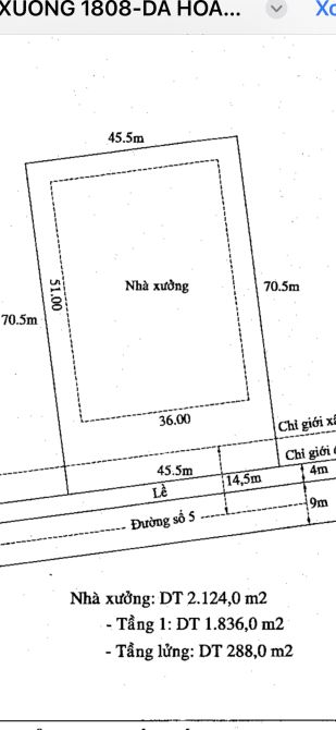 Bán Nhà Xưởng Xã Long Hiệp. Huyện Bến Lức. Long An ( 35x70m = 3200m) bán Tặng Thiết Bị máy - 1