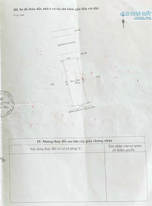 BÁN ĐẤT MT N17, TT.LAI UYÊN, BÀU BÀNG, DT:9.52x30, TC100%, SHR, GIÁ 4,4 TỶ - 4