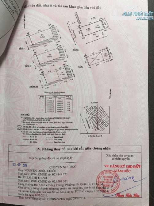 Cần bán nhà mặt tiền Đường Lê Hồng Phong, Quận 10. (7.2m x 10m - 4 tầng. HĐT: 120tr/tháng)