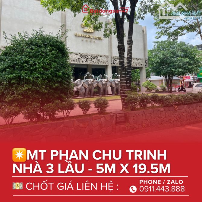 💥BÁN NHÀ MT 3 LẦU PHAN CHU TRINH NGAY ELEPHANTS HOTEL