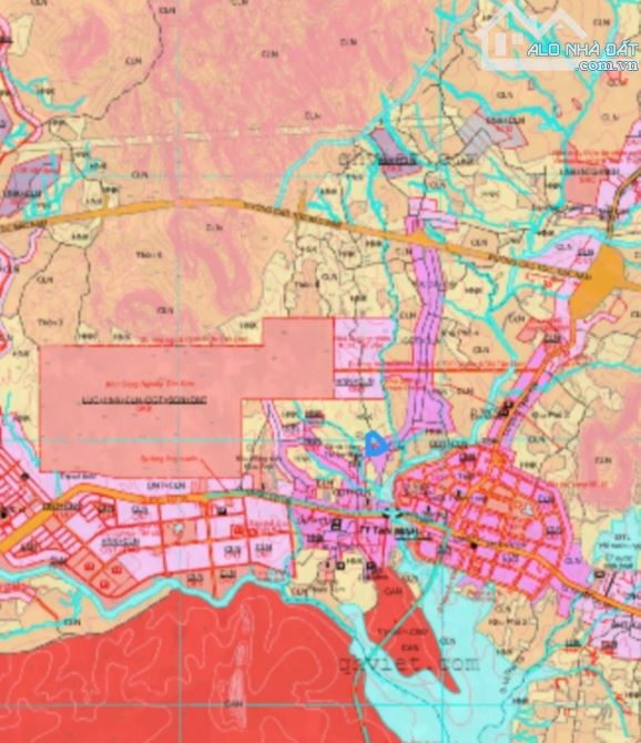 2,13 Ha  4 mặt tiền đường bao quanh, đường nhựa Nguyễn Thông 176m.