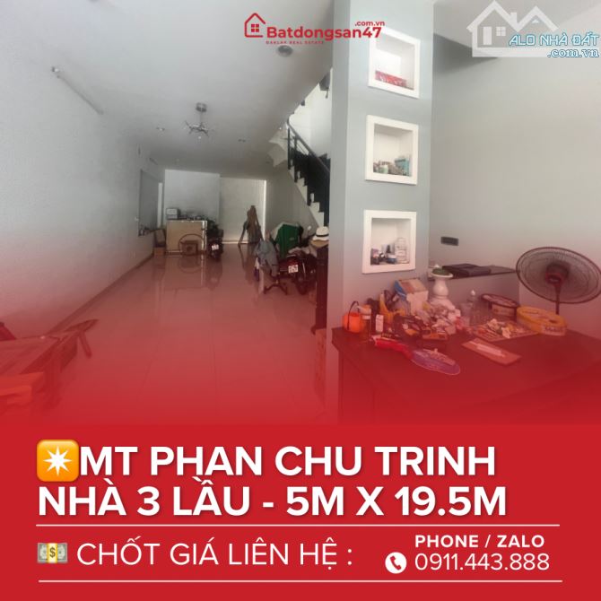 💥BÁN NHÀ MT 3 LẦU PHAN CHU TRINH NGAY ELEPHANTS HOTEL - 5