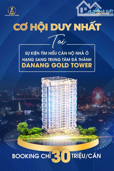 DANANG GOLD TOWER - Căn hộ hạng sang ngay trung tâm Đà Nẵng