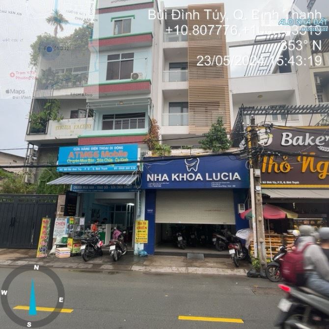 Bán tòa nhà Nha Khoa 178 Bùi Đình Túy, p12, Q Bình Thạnh. Dt 4,72x 20m 5 tầng. Giá 18,9