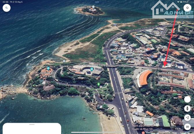 B.án đất mặt tiền đường Nguyễn Đình Chiểu, phường Vĩnh Thọ, Nha Trang 430m2 . Giá 120tr/m2 - 6