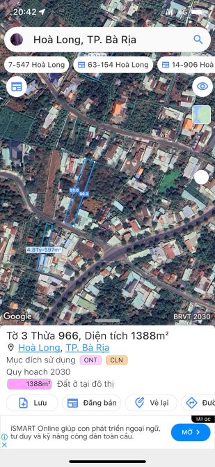 Cần ra lô đất 1.400m2 ở Hoà Long gần đường Hương Lộ 2 to BR_VT - 9