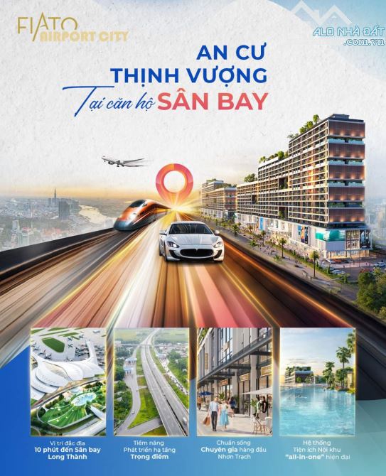 CĂN HỘ SIÊU SÂN BAY LONG THÀNH – ĐẦU TƯ SIÊU CẤT CÁNH CHỈ 1TY8 CĂN 1PN