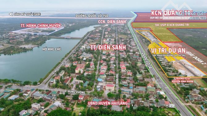 Chào bán đất nền KDT Võ Thị Sáu Diên Sanh liền kề KCN VSIP 8 Quảng Trị - 1