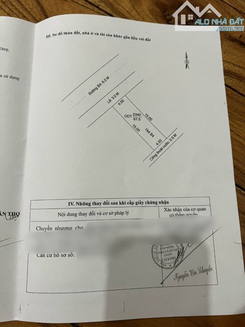 Bán nền giá tốt B4, 4,5x15, Tây Bắc, Hưng Phú 1, Cần Thơ, Tây Bắc, lộ 12m, sổ hồng - 3