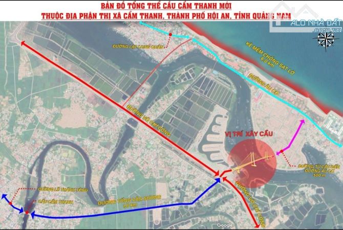 Bán đất view biển - mặt sông Hội An, 688m2 - 2 mặt tiền vị trí đẹp - 3