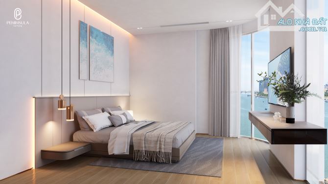 Siêu Phẩm, Cần bán nhanh căn hộ 2PN 90m2 Peninsula, tầng 18 view Sông Hàn, giá CĐT - 1