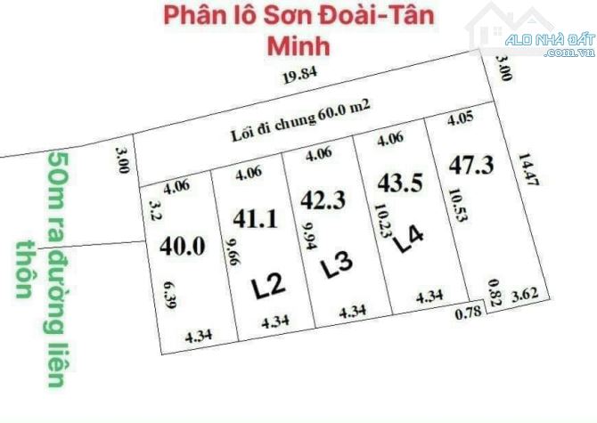 Cần chuyển nhượng lại lô đất tại thôn Sơn đoài tân minh sóc Sơn Hà Nội - 3