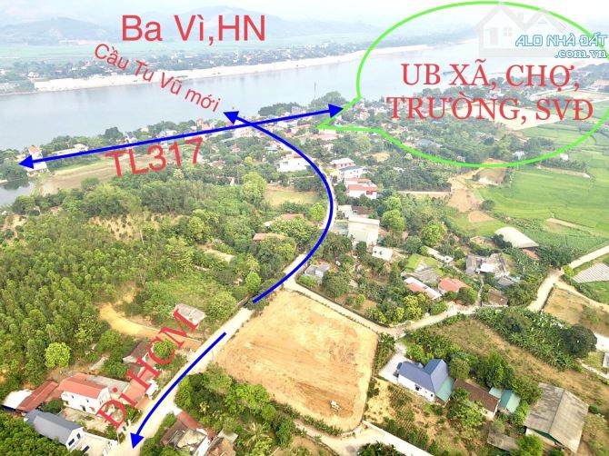 BÁN ĐẤT TRUNG TÂM XÃ TU VŨ CHỈ 680TR/LÔ ĐẤT TRỤC CHÍNH LÊN CẦU TU VŨ