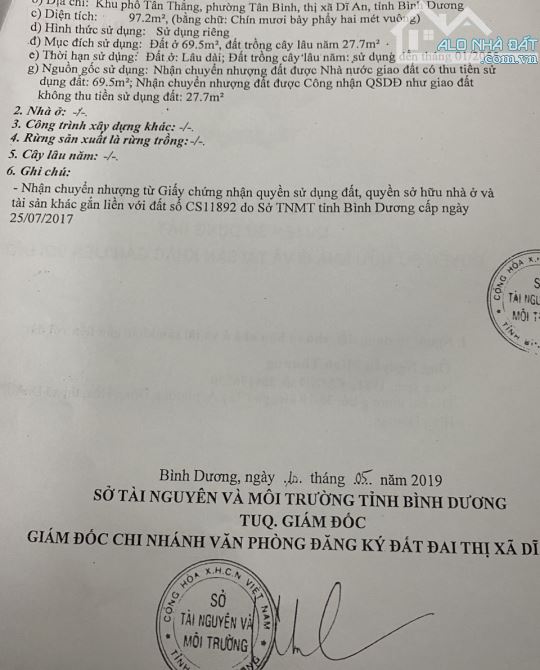 Nhà cấp 4 thông xuốt . Mặt tiền đường Huỳnh Thị Tươi,  Dĩ An buôn bán đa nghành nghề - 5